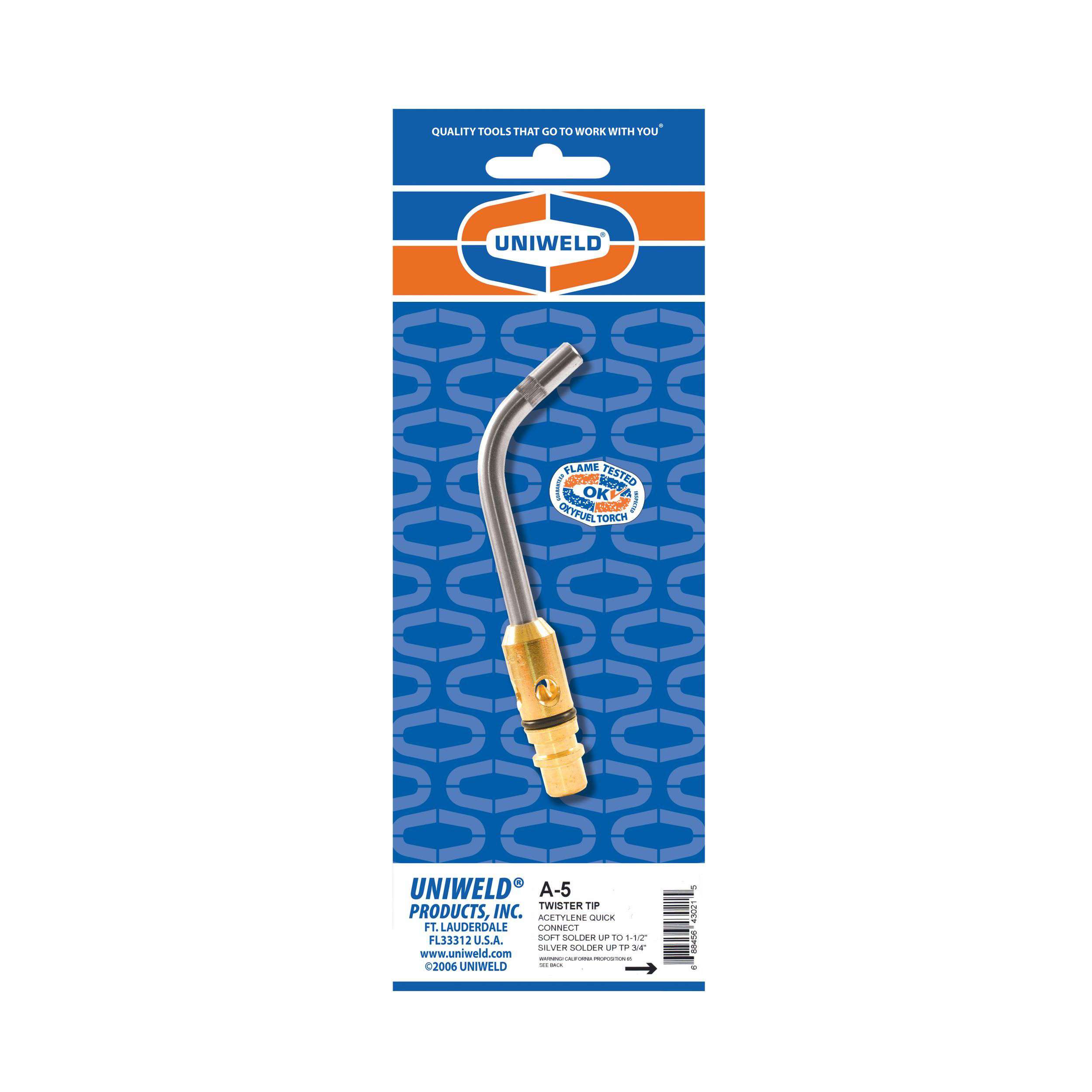 Uniweld A-5 Twister® Air/Acetylene Swirl Combustion Torch Tip - Edmondson Supply
