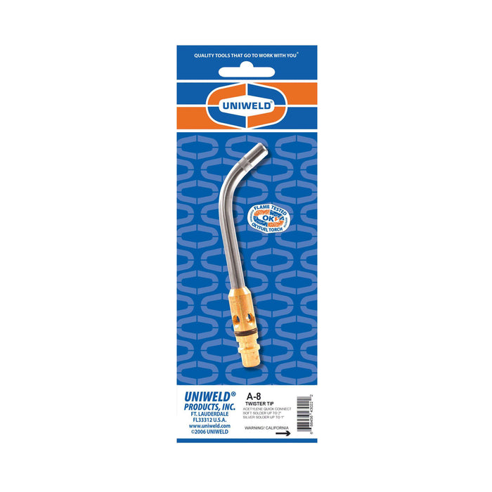 Uniweld A-8 Twister® Air/Acetylene Swirl Combustion Torch Tip - Edmondson Supply