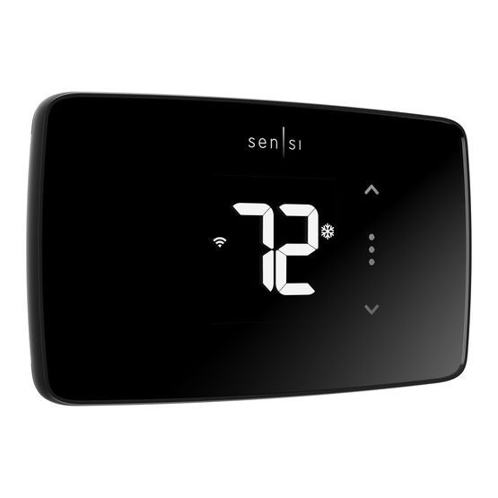 Emerson 1F76U-22WFB Sensi™ Lite Smart Wi-Fi Thermostat, Programmable, Black