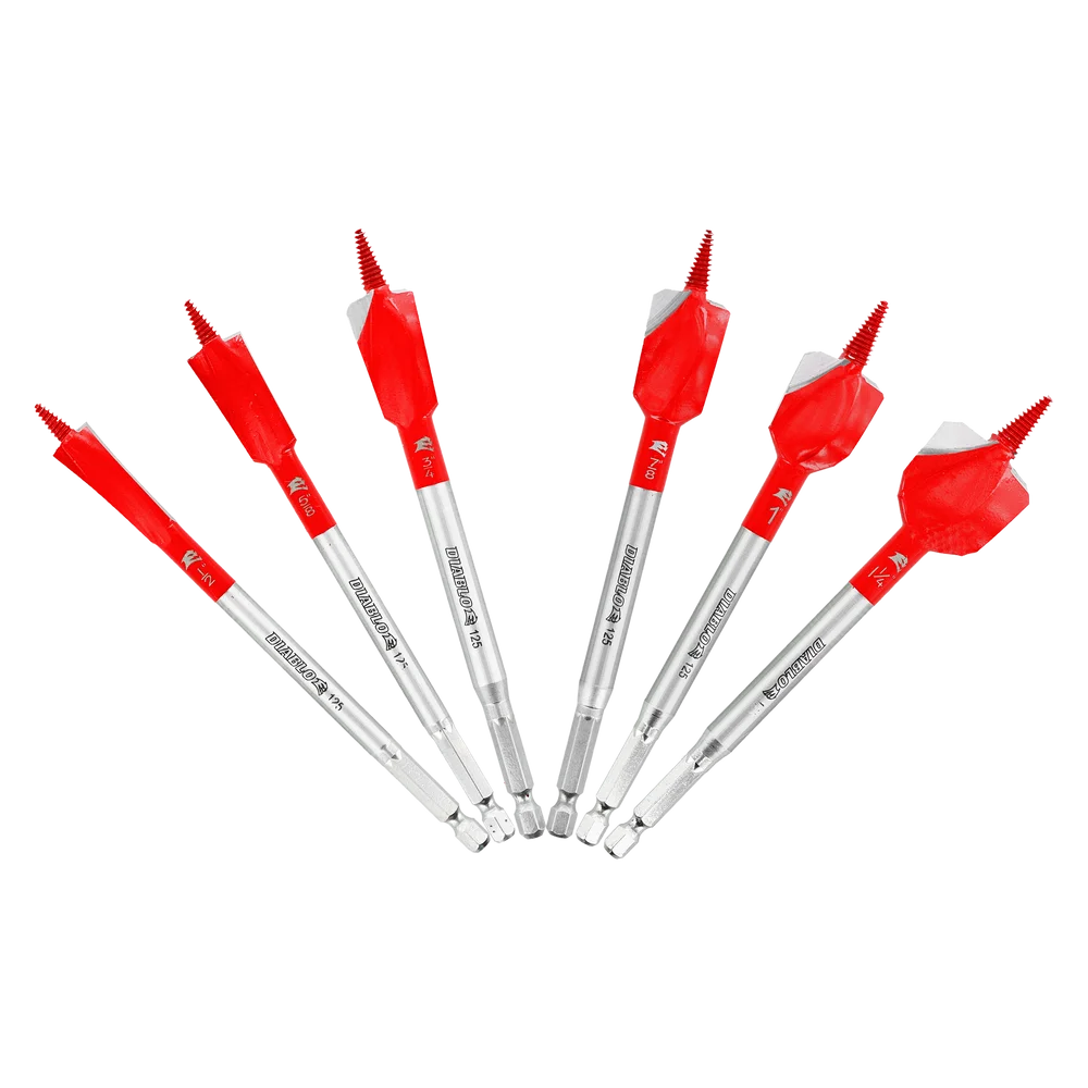 Diablo Tools DSPD4920-S6 6 pc Demo Demon™ Spade Bit Set for Nail-Embedded Wood - Edmondson Supply