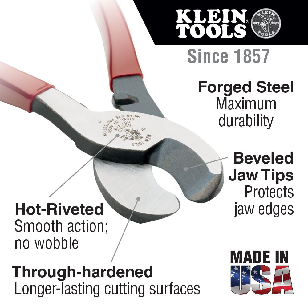 Klein Tools J63050 Journeyman™ High Leverage Cable Cutter - Edmondson Supply