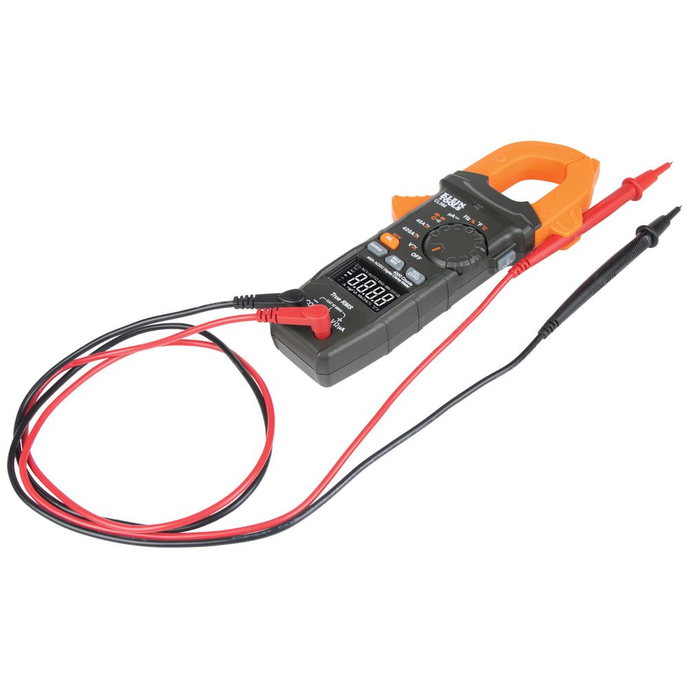 Klein Tools CL390 AC/DC Digital Clamp Meter, Auto-Ranging 400 Amp - Edmondson Supply