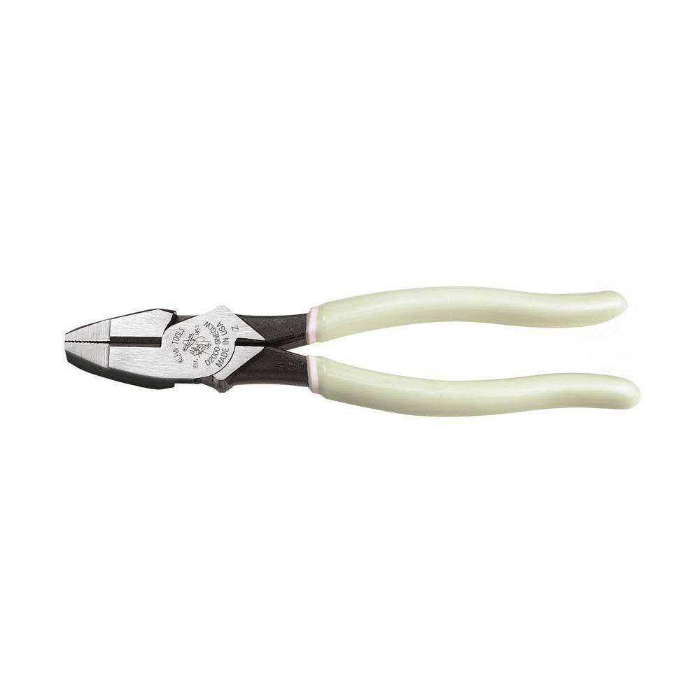 Klein Tools D2000-9NEGLW Hi-Viz Side-Cutting Pliers High Leverage - Edmondson Supply