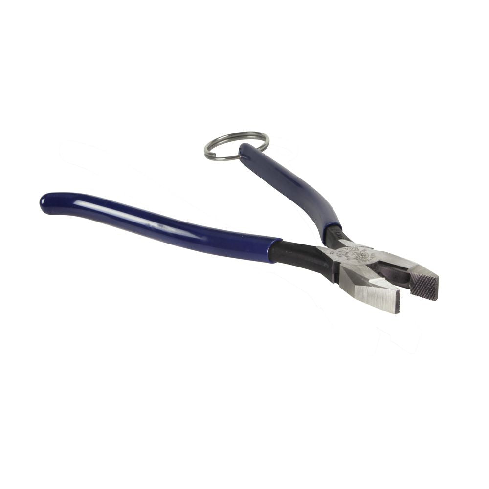 Klein Tools D201-7CSTT 9" Slim Ironworker's Pliers with Tether Ring - Edmondson Supply