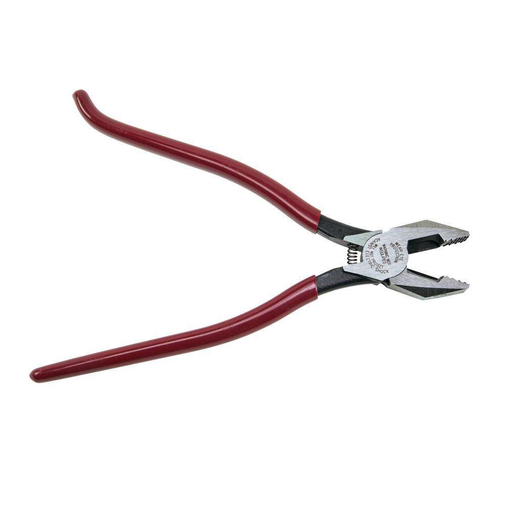 Klein Tools D201-7CSTA Ironworker's Pliers, Aggressive Knurl, 9-Inch - Edmondson Supply