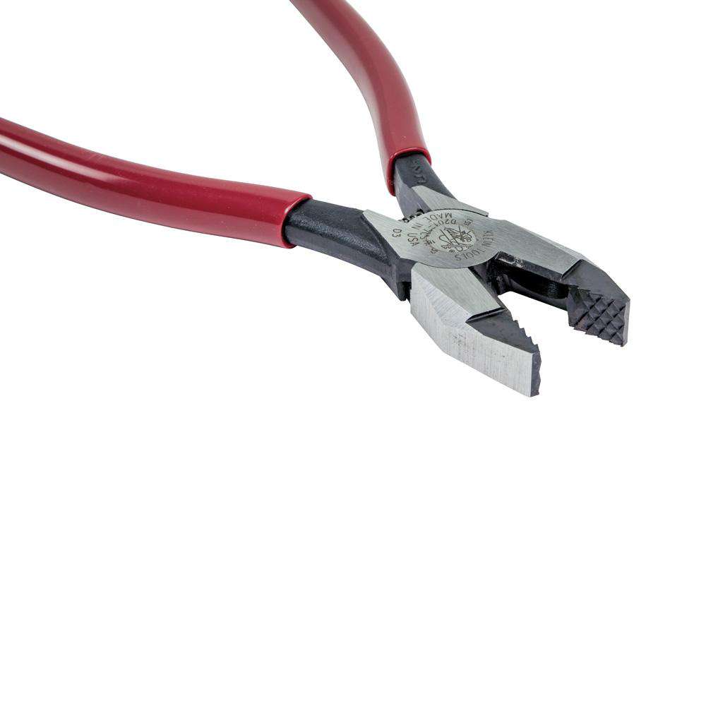 Klein Tools D201-7CSTA Ironworker's Pliers, Aggressive Knurl, 9-Inch - Edmondson Supply