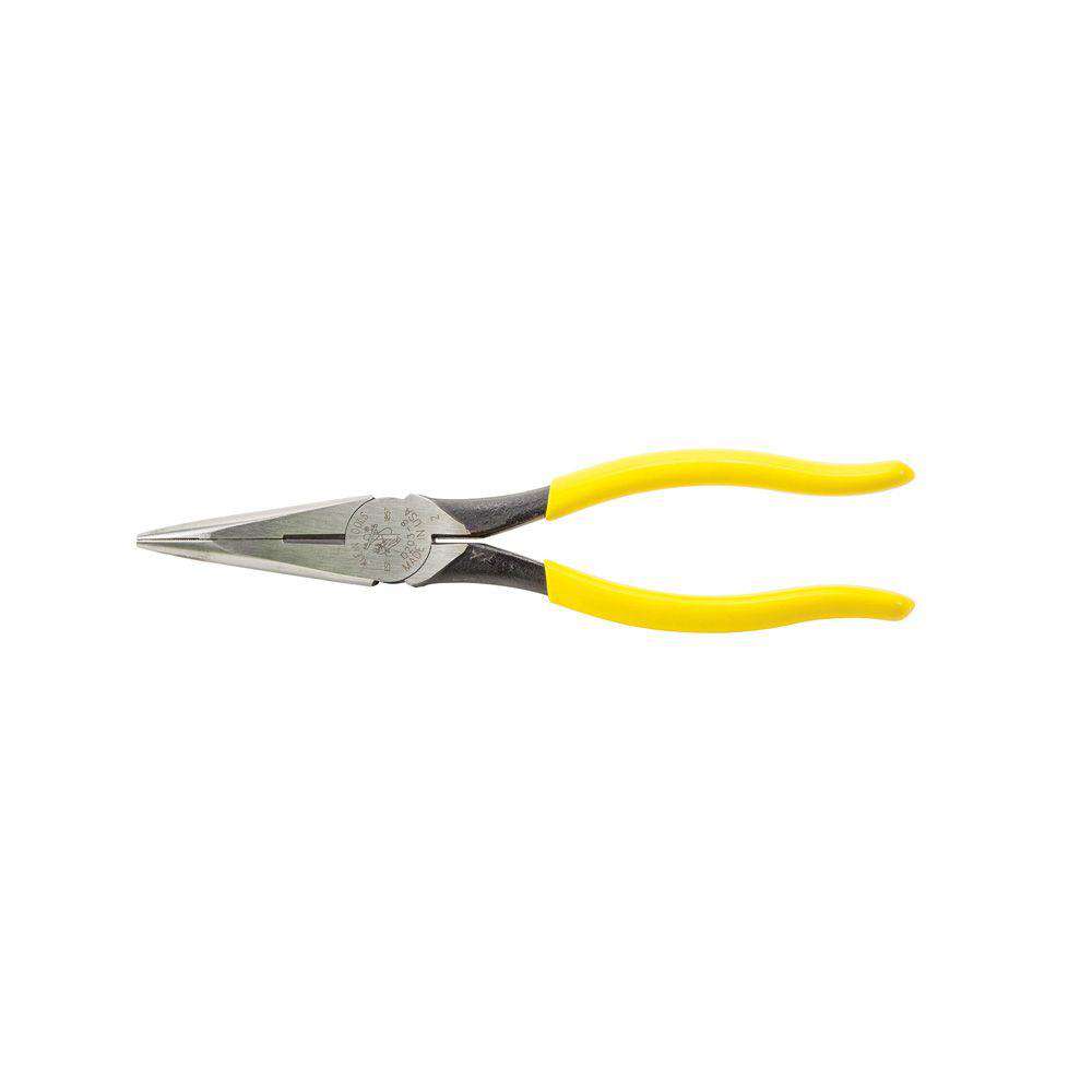 Klein Tools D203-8 Pliers, Long Nose Side-Cutters, 8-Inch - Edmondson Supply