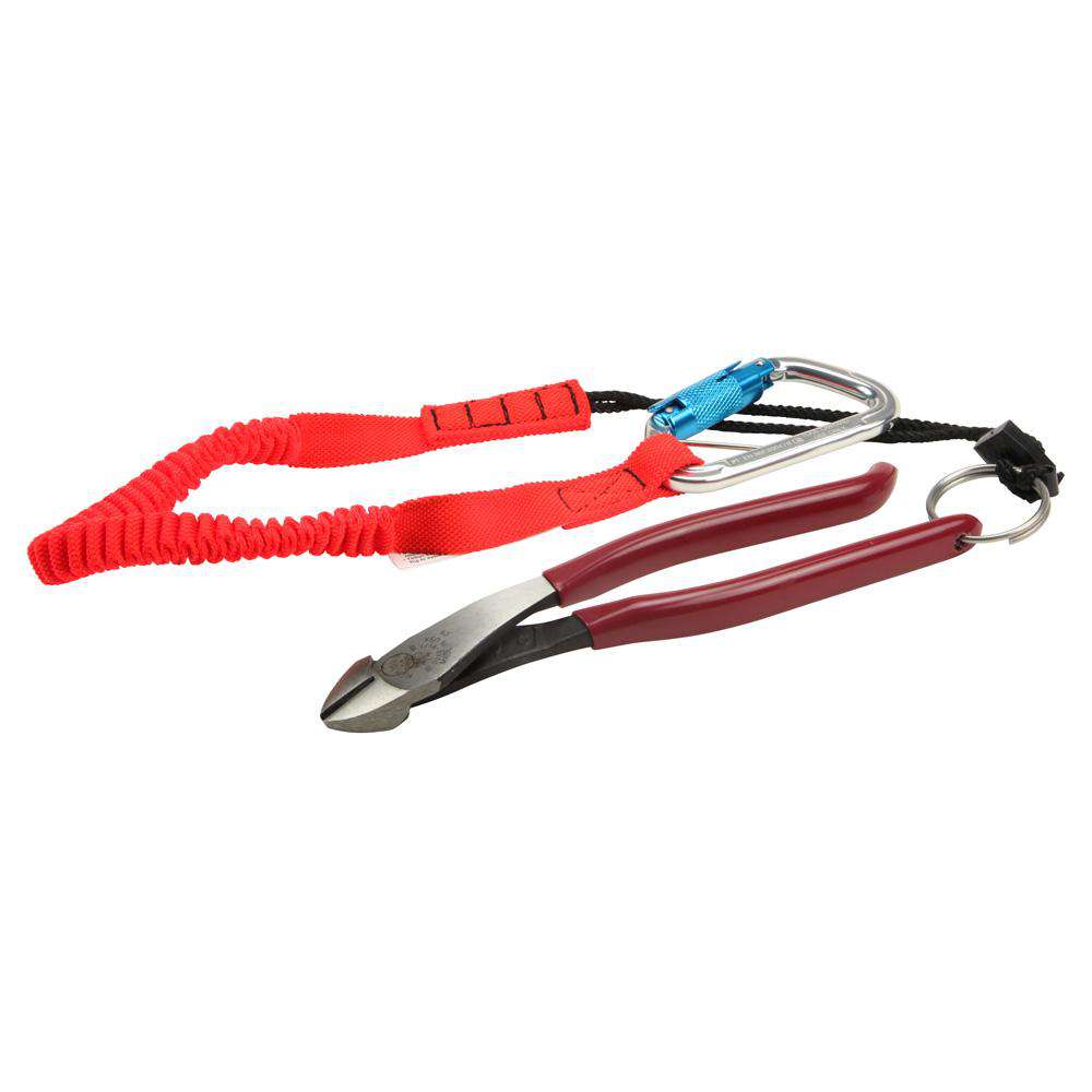 Klein Tools D248-9STT Ironworker's Diagonal-Cutting Pliers, Tether Ring, 8-Inch - Edmondson Supply