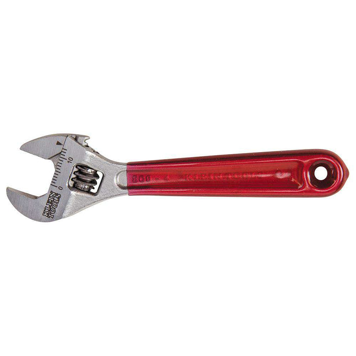 Klein Tools D506-4 Adjustable Wrench, Plastic Dipped, 4-Inch - Edmondson Supply