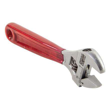 Klein Tools D506-4 Adjustable Wrench, Plastic Dipped, 4-Inch - Edmondson Supply