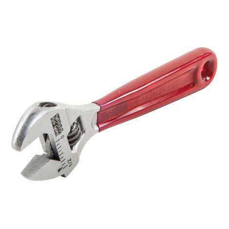 Klein Tools D506-4 Adjustable Wrench, Plastic Dipped, 4-Inch - Edmondson Supply