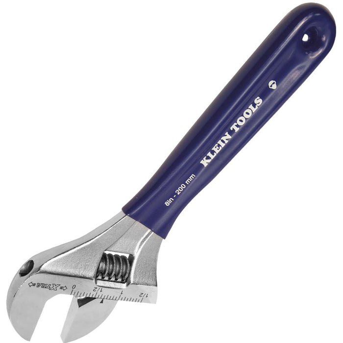Klein Tools D509-8 Adjustable Wrench, Extra-Wide Jaw, 8-Inch - Edmondson Supply