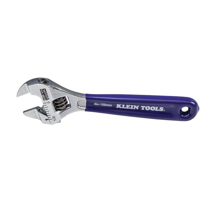 Klein Tools D86932 Slim-Jaw Adjustable Wrench, 4-Inch - Edmondson Supply