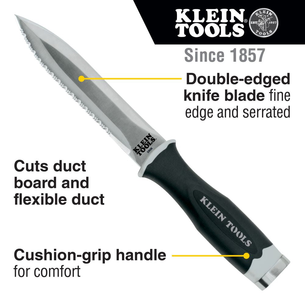 Klein Tools DK06 Serrated Duct Knife - Edmondson Supply
