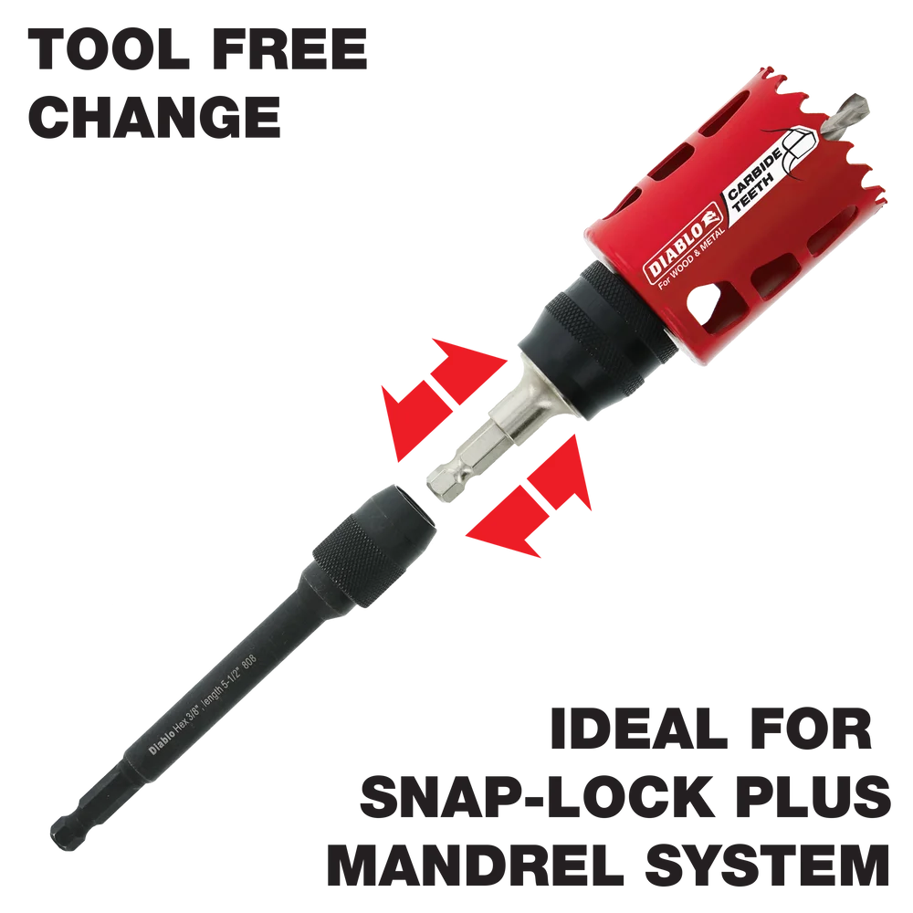 Diablo Tools DHS500XT6 5-1/2 in. x 7/16 in. Universal Extension - Edmondson Supply