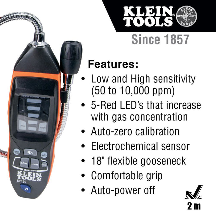 Klein Tools ET120 Combustible Gas Leak Detector - Edmondson Supply