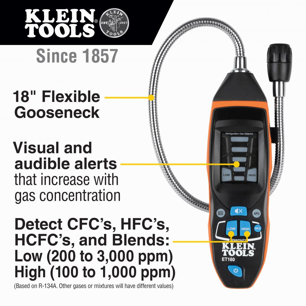 Klein Tools ET160 Refrigerant Gas Leak Detector - Edmondson Supply