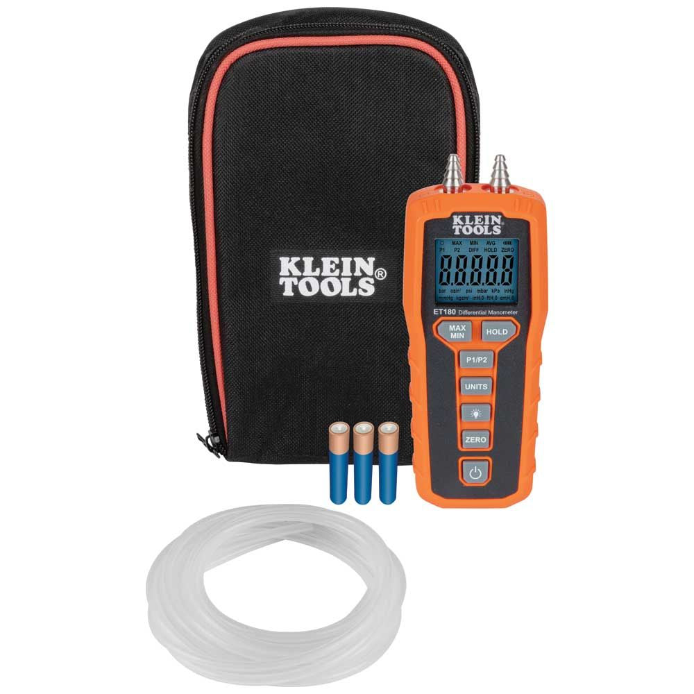 Klein Tools ET180 Digital Differential Manometer - Edmondson Supply