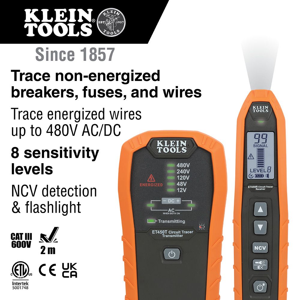 Klein Tools ET450 Advanced Circuit Tracer Kit - Edmondson Supply