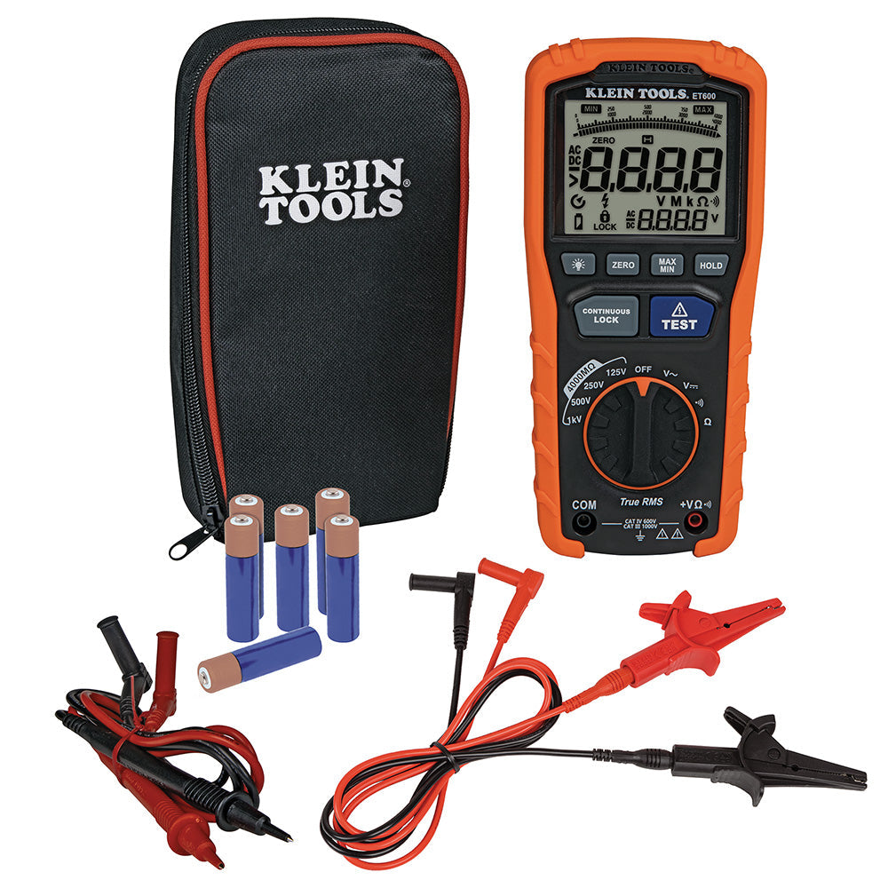 Klein Tools ET600 Insulation Resistance Tester - Edmondson Supply