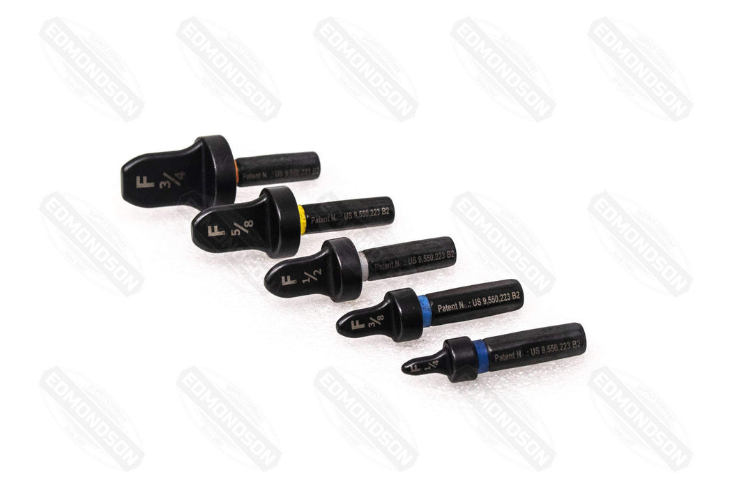 SPIN Tools F5000 Flaring Drill Bit Set, 1/4", 3/8", 1/2", 5/8" & 3/4" - Edmondson Supply