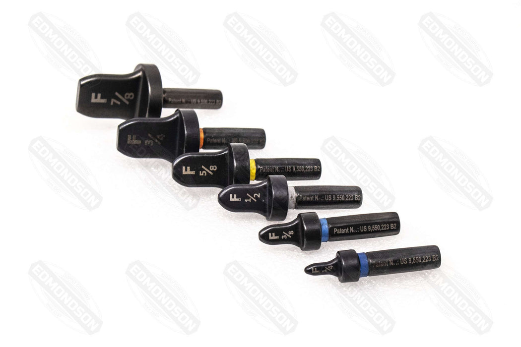 SPIN Tools F6000 Flaring Drill Bit Set, 1/4", 3/8", 1/2", 5/8", 3/4" & 7/8" - Edmondson Supply
