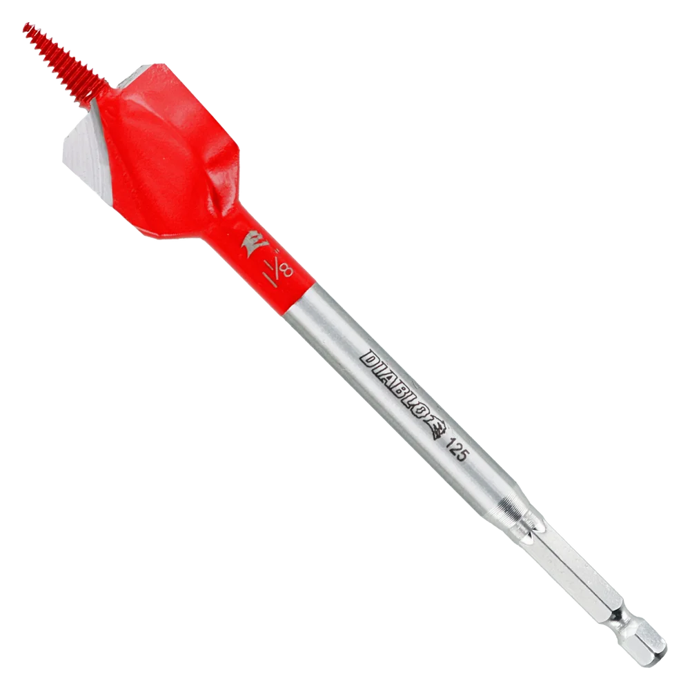 Diablo Tools DSPD4060 1-1/8 in. x 6 in. Demo Demon™ Spade Bit for Nail-Embedded Wood - Edmondson Supply