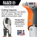 Klein Tools 63050-EINS Electricians Cable Cutter, Insulated, High-Leverage - Edmondson Supply