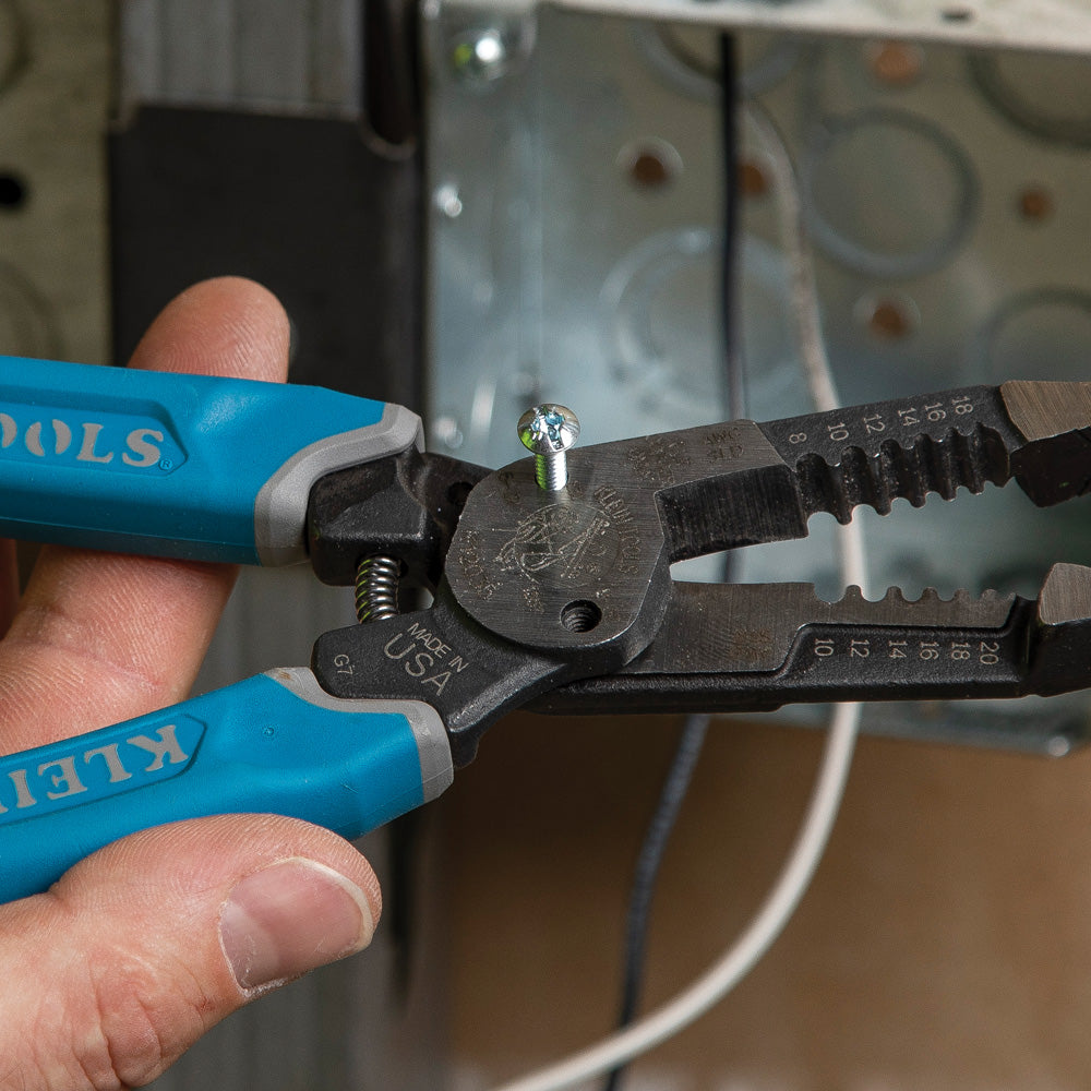 Klein Tools K12035 Klein-Kurve® Heavy-Duty Wire Stripper 8-20 AWG - Edmondson Supply