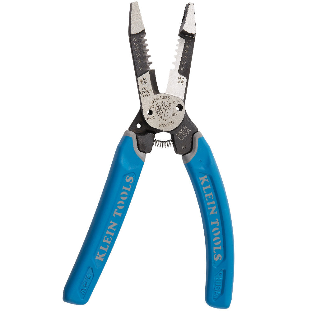 Klein Tools K12035 Klein-Kurve® Heavy-Duty Wire Stripper 8-20 AWG - Edmondson Supply