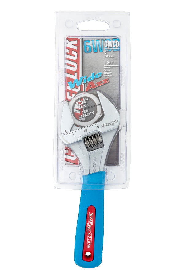 Channellock 6WCB 6-Inch CODE BLUE® WIDEAZZ® Adjustable Wrench - Edmondson Supply