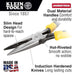 Klein Tools J203-6 Journeyman Pliers, Long Nose Side-Cutters, 6-3/4-Inch - Edmondson Supply