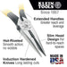 Klein Tools D203-6 Long Nose Side-Cutters, 6-Inch - Edmondson Supply