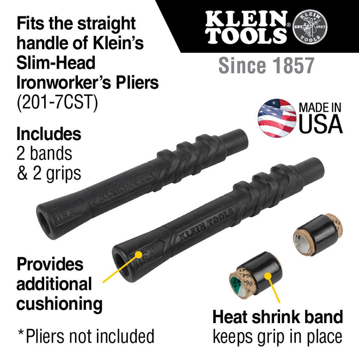 Klein Tools M2017CSTA Slim-Head Ironworker's Pliers Comfort Grip, Aggressive Knurl, 9-Inch (M201-7CSTA)