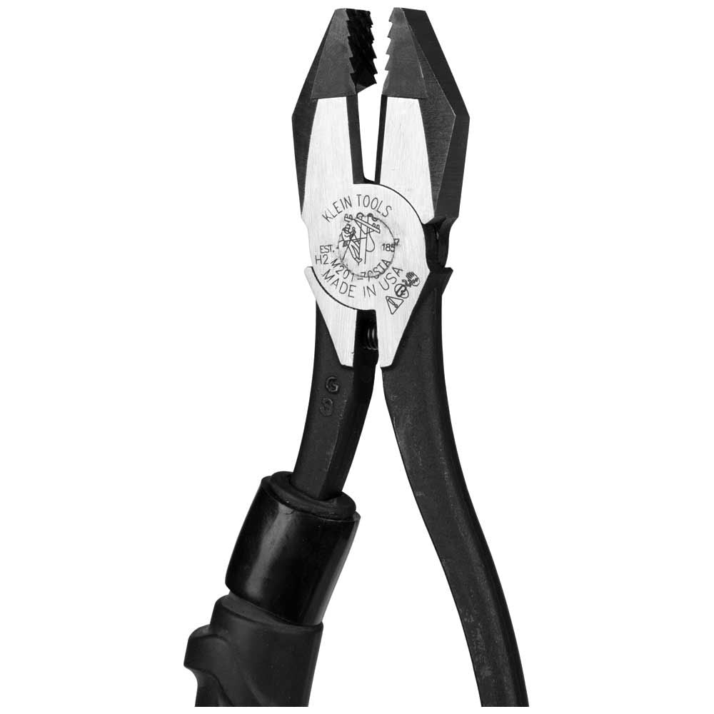 Klein Tools M2017CSTA Slim-Head Ironworker's Pliers Comfort Grip, Aggressive Knurl, 9-Inch - Edmondson Supply