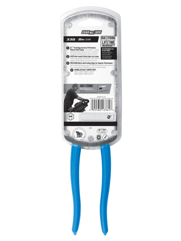 Channellock 338 8-Inch XLT™ Diagonal Lap Joint Cutting Pliers - Edmondson Supply