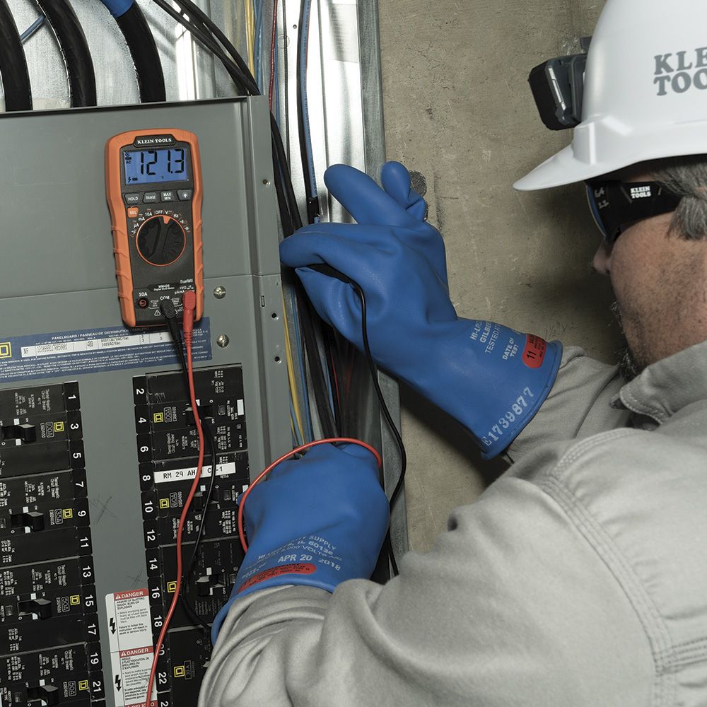 Klein Tools MM420 Digital Multimeter, TRMS Auto-Ranging, 600V, Temp - Edmondson Supply