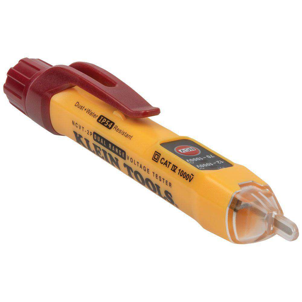 Klein Tools NCVT-2P Dual Range Non-Contact Voltage Tester 12 - 1000V AC - Edmondson Supply