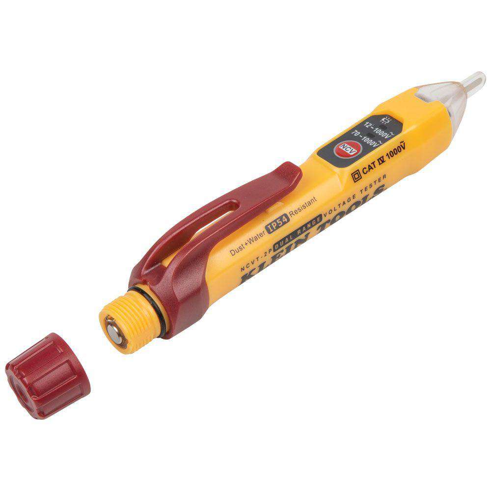 Klein Tools NCVT-2P Dual Range Non-Contact Voltage Tester 12 - 1000V AC - Edmondson Supply