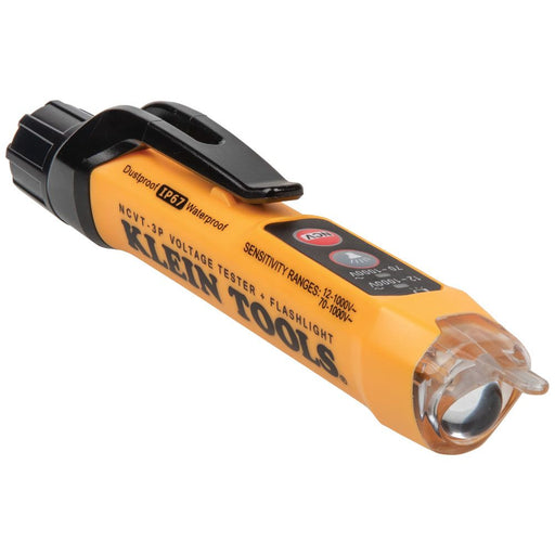 Klein Tools NCVT-3P Dual Range Non-Contact Voltage Tester with Flashlight, 12 - 1000V AC - Edmondson Supply
