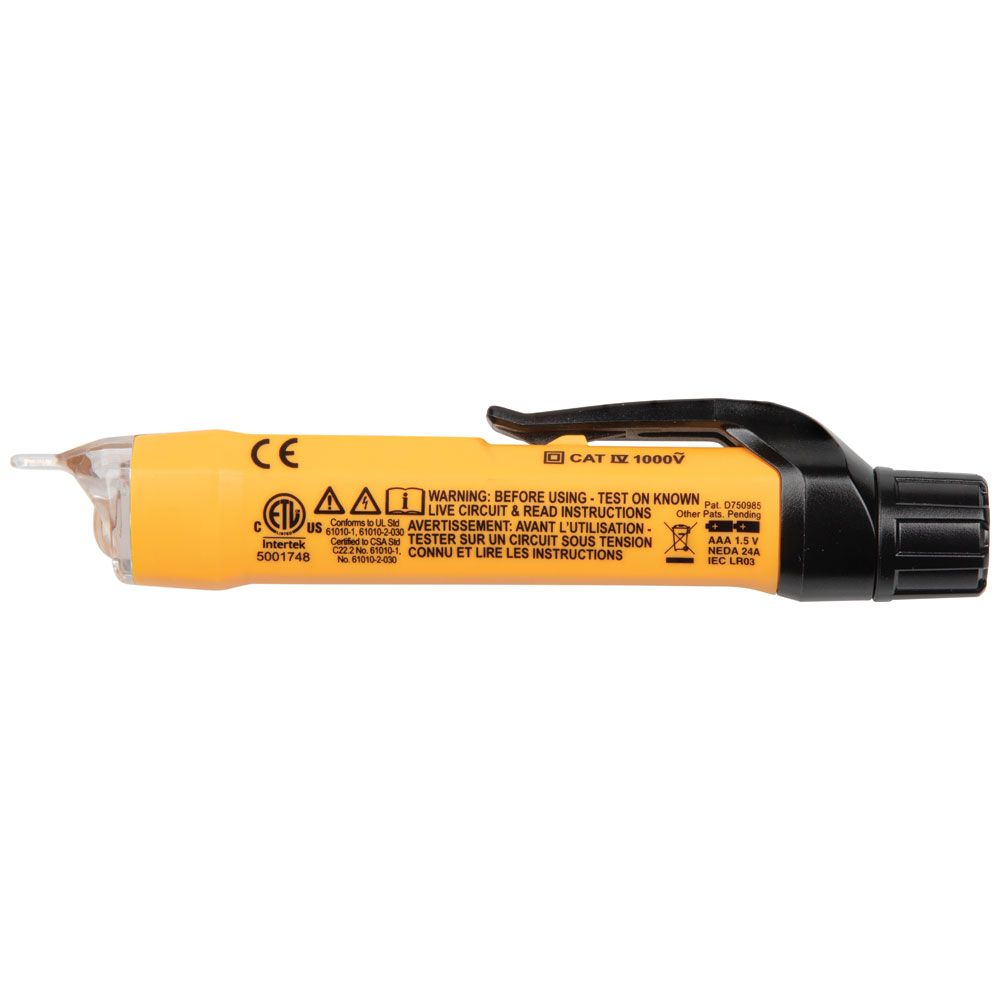 Klein Tools NCVT-3P Dual Range Non-Contact Voltage Tester with Flashlight, 12 - 1000V AC - Edmondson Supply