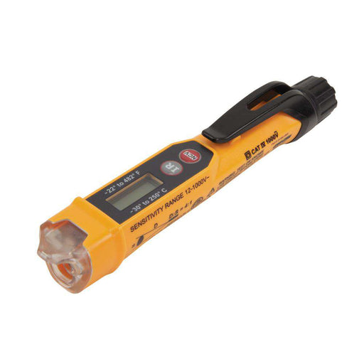 Klein Tools NCVT-4IR Non-Contact Voltage Tester Pen, 12-1000V, with Infrared Thermometer - Edmondson Supply