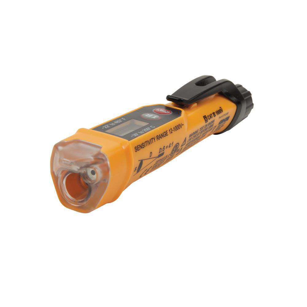 Klein Tools NCVT-4IR Non-Contact Voltage Tester Pen, 12-1000V, with Infrared Thermometer - Edmondson Supply
