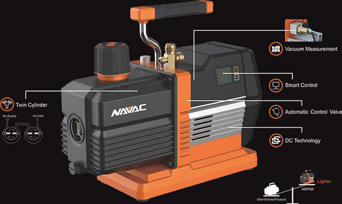 NAVAC NRP6Di 6 CFM Smart Vacuum Pump - Edmondson Supply