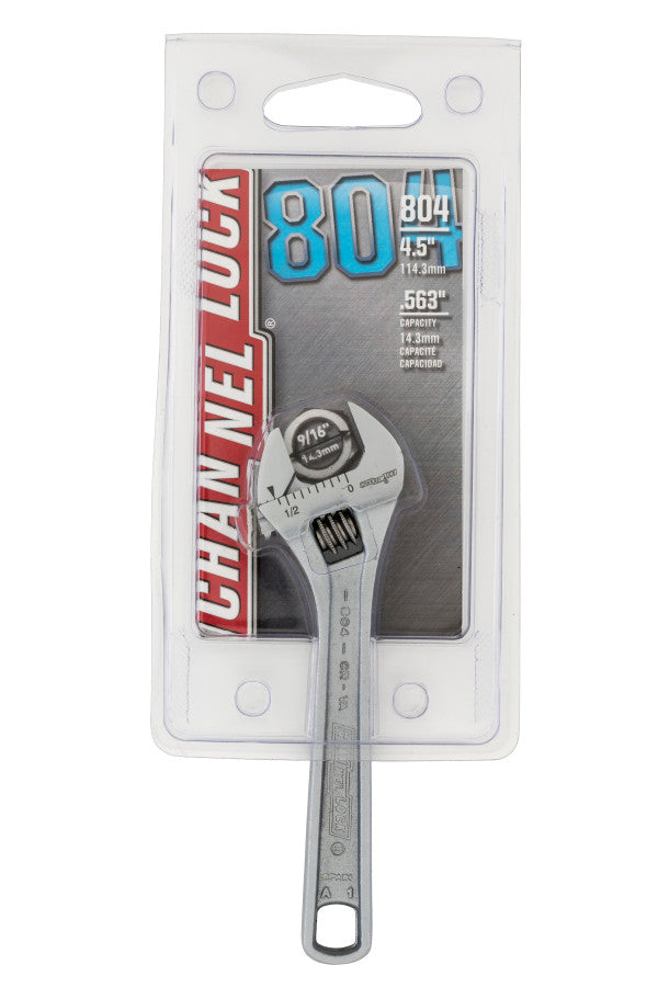 Channellock 804 4-Inch Chrome Adjustable Wrench - Edmondson Supply