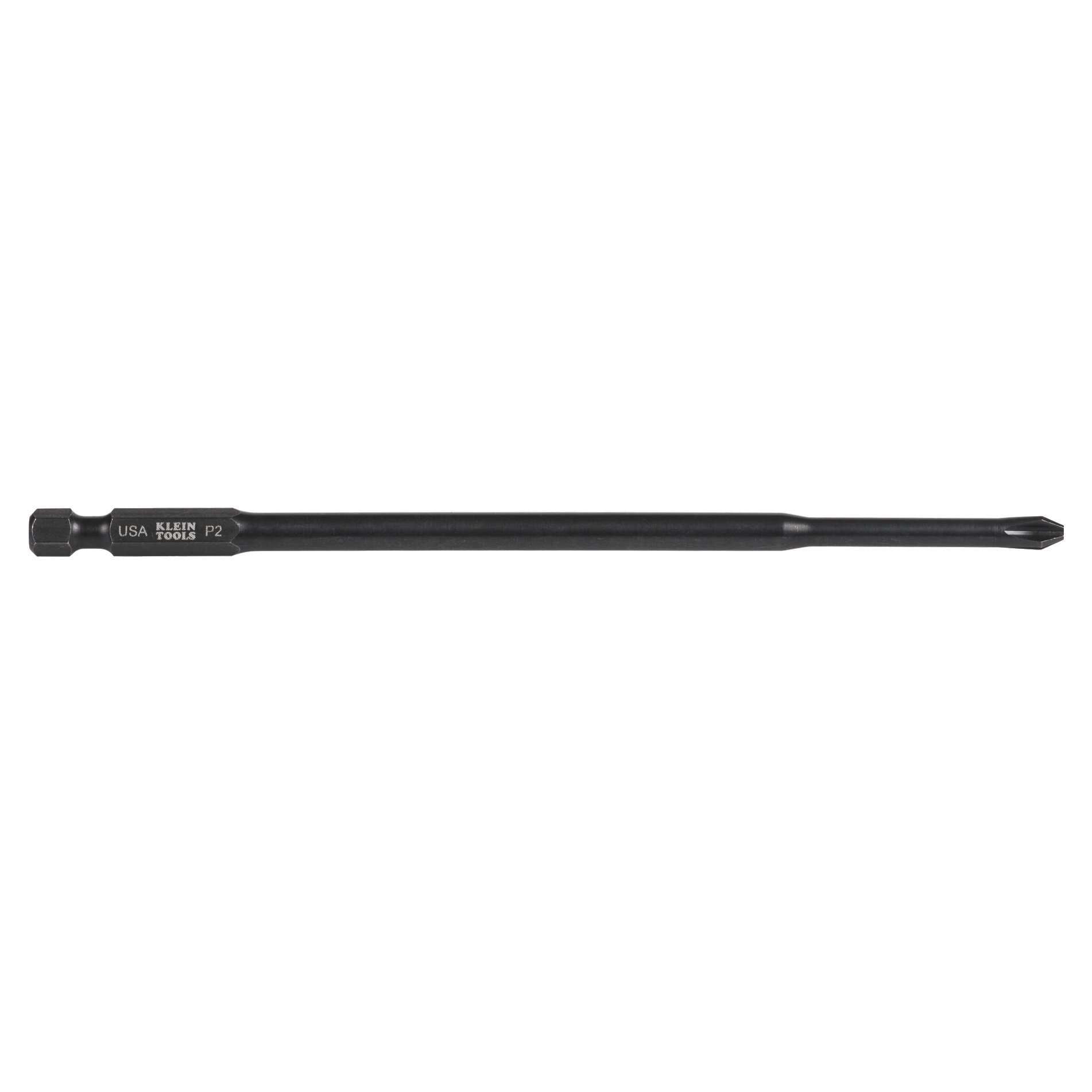 Klein Tools PH-2-6-2 #2 Phillips Tip Power Drivers, 6-Inch Bit 2-Pack PH262 - Edmondson Supply