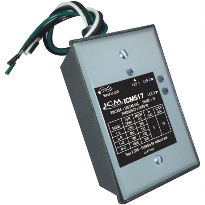 ICM Controls ICM517 Single-Phase Surge Protective Device in a Metal Box