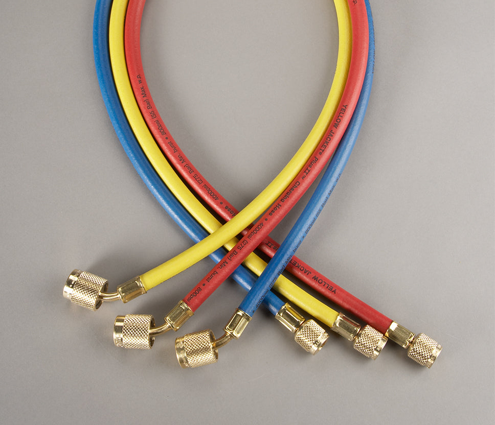 Yellow Jacket 22986 72″, PLUS II™ 1/4″ Hose with SealRight Fitting, 3 pack - Edmonson Supply