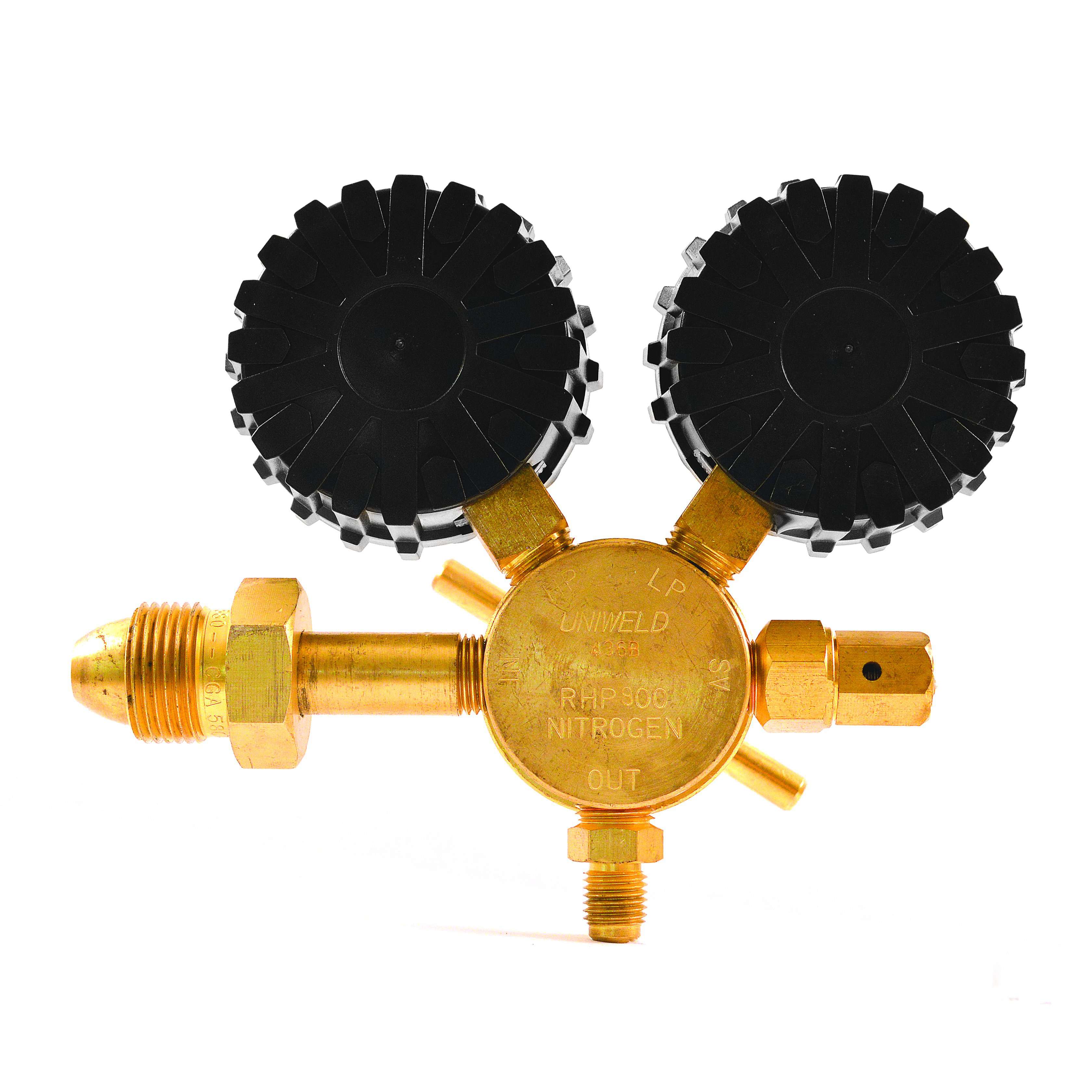 Uniweld RHP800 Nitrogen Regulator, 0-800 Delivery PSIG - Edmondson Supply