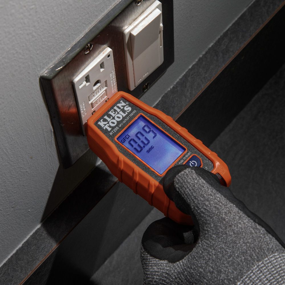 Klein Tools RT250KIT Premium Dual-Range NCVT and GFCI Receptacle Tester Electrical Test Kit - Edmondson Supply